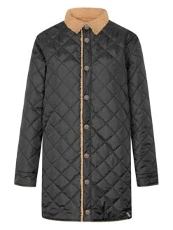 Derbe Wende-Übergangsjacke In Schwarz/ Hellbraun