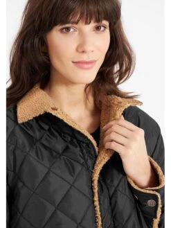 Derbe Wende-Übergangsjacke In Schwarz/ Hellbraun -Kleider Verkauf derbe wende ubergangsjacke in schwarz hellbraun 8