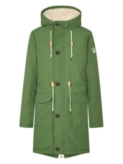 Derbe Wintermantel "Festholm" In Grün
